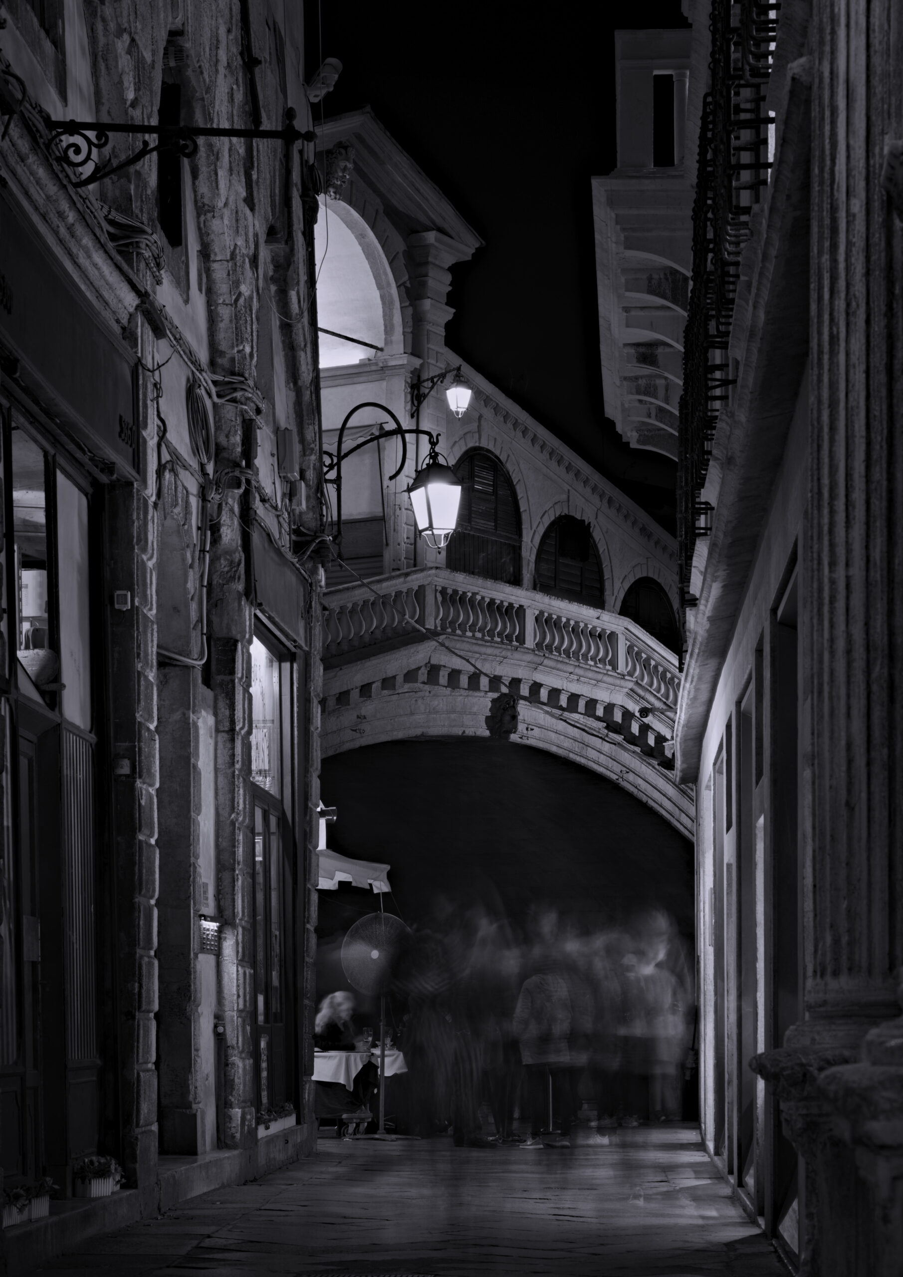 Rialto Bridge B and W Photography by Terry Larsen