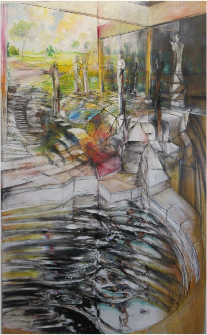 Two Pools Artwork by Dick Davison