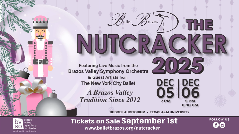 Ballet Brazos Nutcracker December 5 December 6 College Station Texas