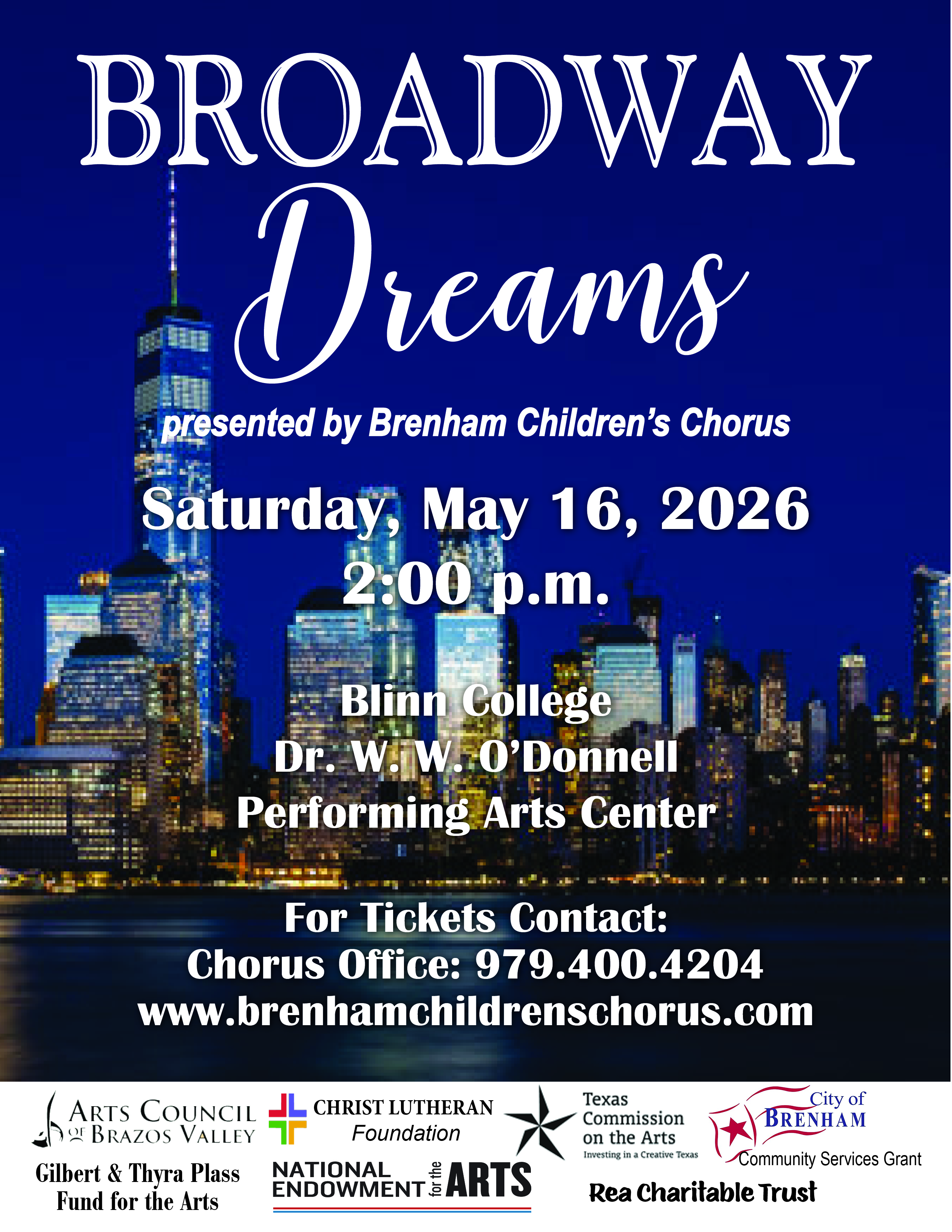 Broadway Dreams Brenham Children's Chorus