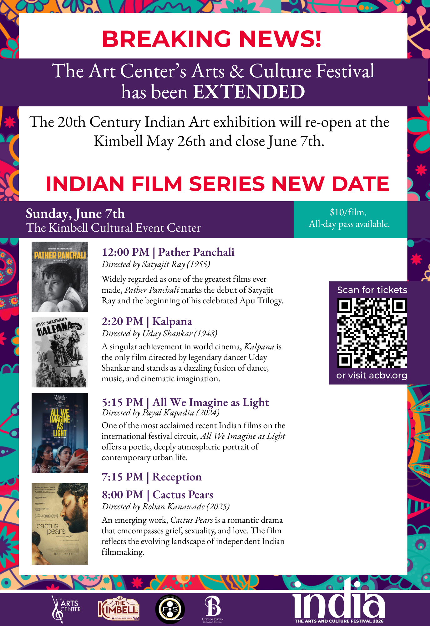 Indian Film Series in Bryan, TX